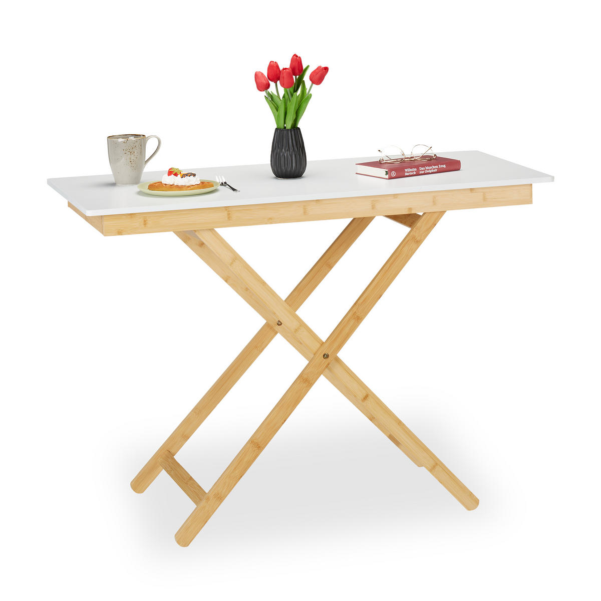 KLAPPTISCH - Multicolor, Holz/Holzwerkstoff (50/105/70cm) - Relaxdays