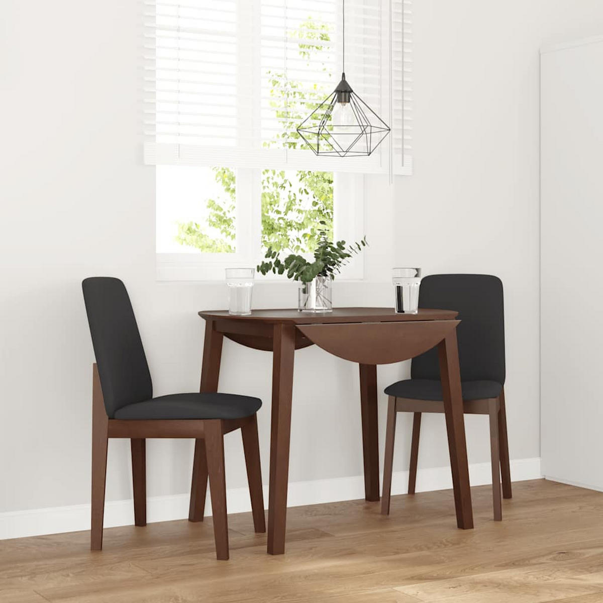 STUHL-SET 2 Stk Tannhain 43/86.5/56 cm - Braun, Holz (43/86.5/56cm) - ZMH