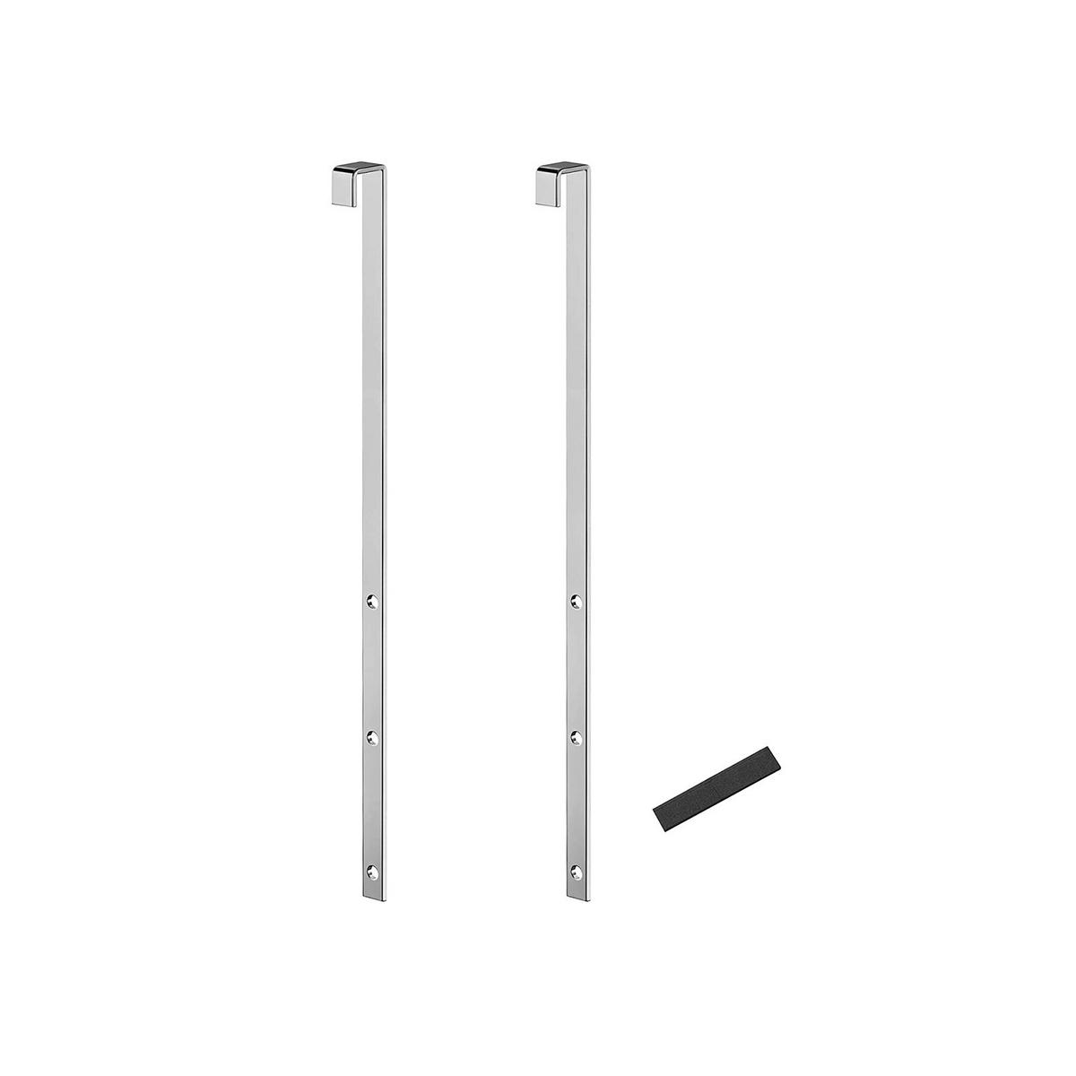 TÜRHAKEN FÜR SCHMUCKSCHRANK 2ER-SET - Silberfarben, Metall (2.2/1.2cm) - Hansiro