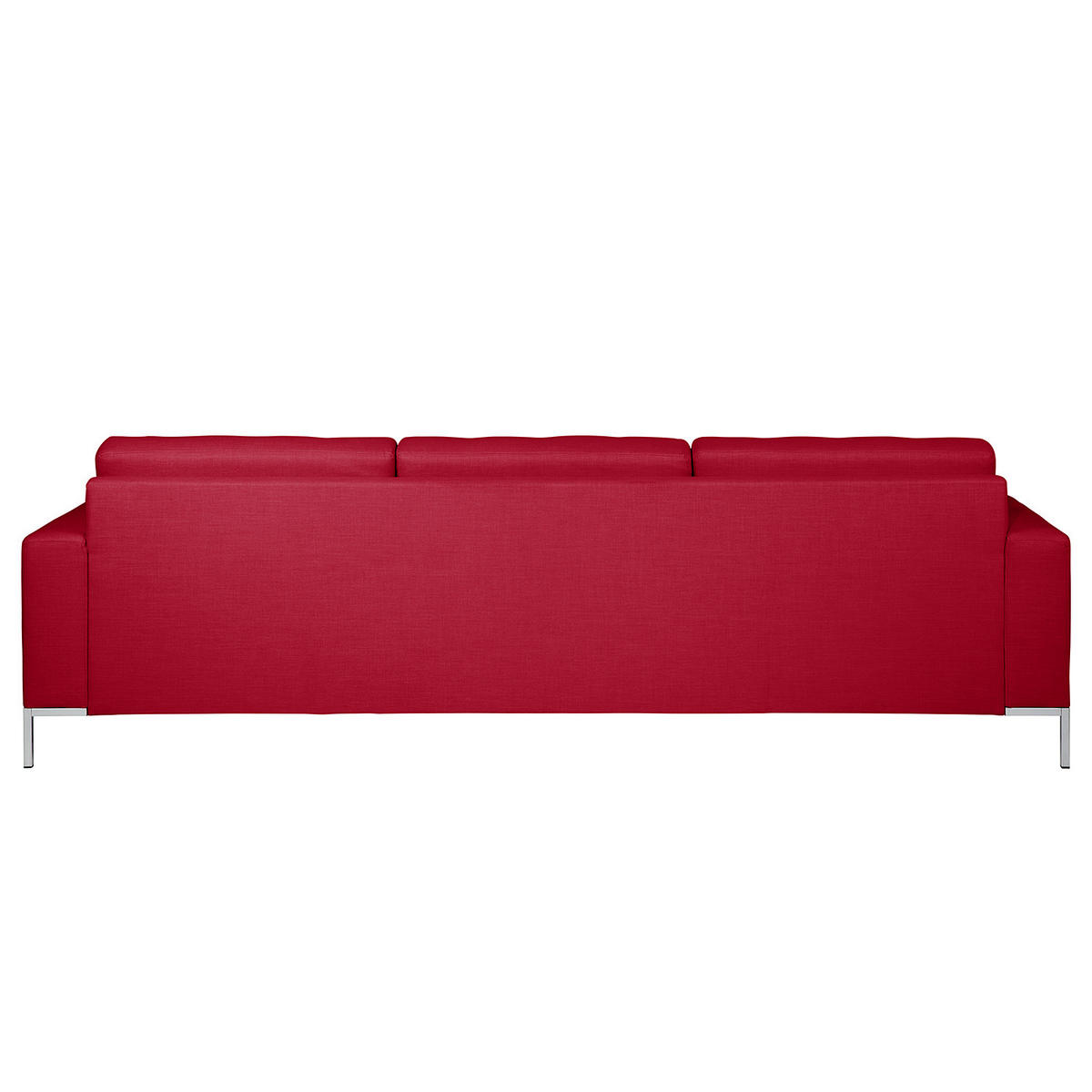 3-SITZER SOFA - Stoff, Rot - Rot, Textil (248/80/87cm) - home24