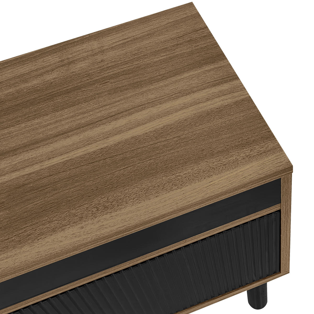 TV-SCHRANK Lowboard 170x38x47 cm 4 Türen - Schwarz, Holzwerkstoff (170/47/38cm) - Fortuna Lai