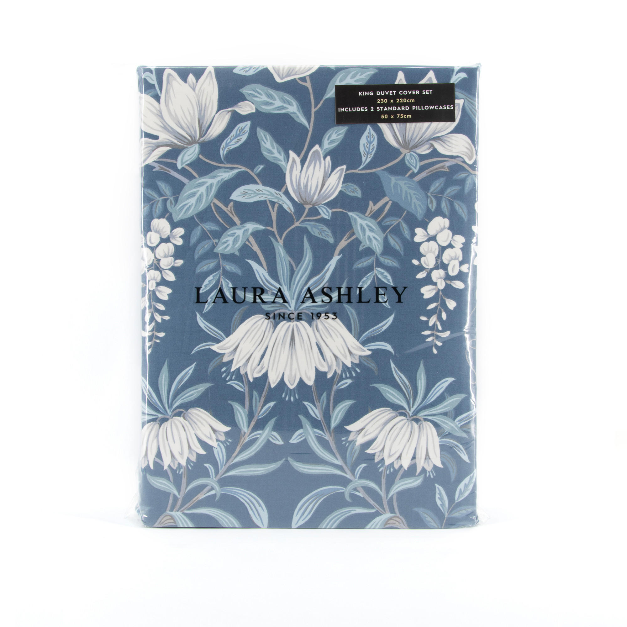 BETTWÄSCHE Parterre 3-Teilig - Blau, Textil (230/220cm) - LAURA ASHLEY