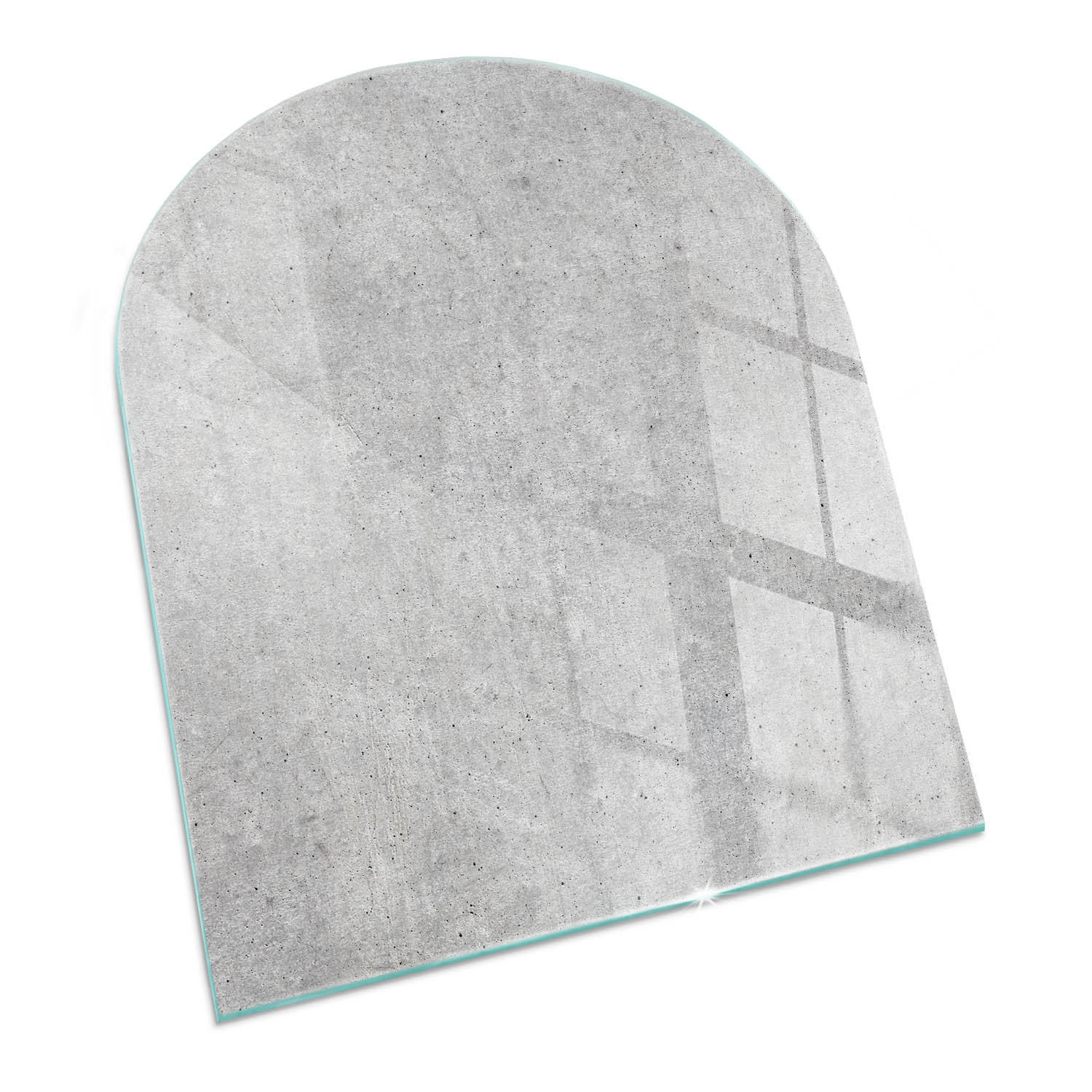 ArtPrintCave Glasplatte Grau 80x70x0.4 cm