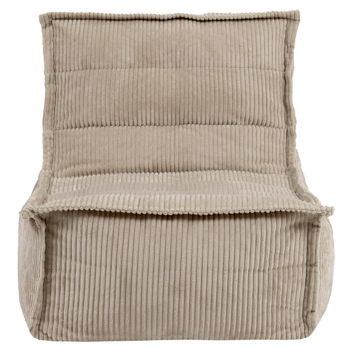 SITZSACK Liege Dolce Cord - Beige, Textil (75/75/96cm) - icon