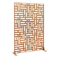 DĚLÍCÍ STĚNA Bernalda - rezavá, kov (120/180cm) - casa.pro