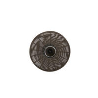 DECKENLEUCHTE Bahoto Braun Ø40/17 cm - Braun, Metall (40/40/17cm) - Light & Living