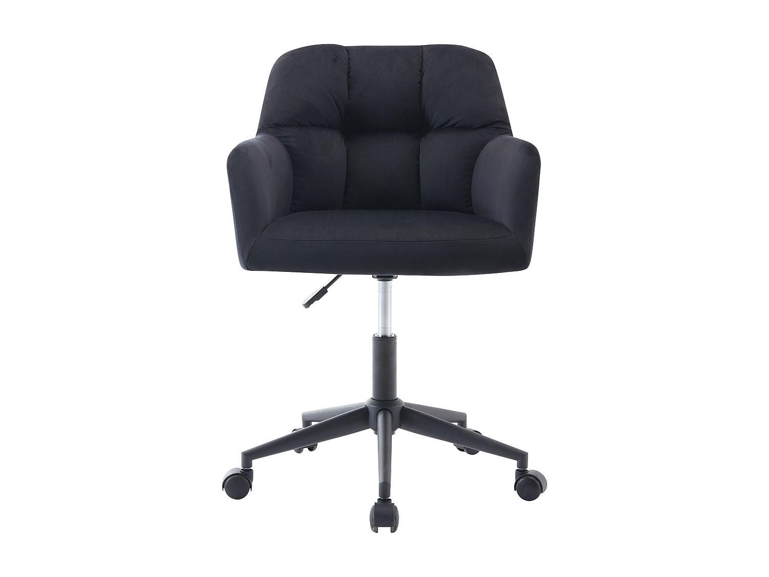 BÜROSTUHL ohne Armlehnen - 59 cm x 60 cm - stoff - schwarz Pega - Schwarz, Textil (59/86/60cm) - Vente-Unique