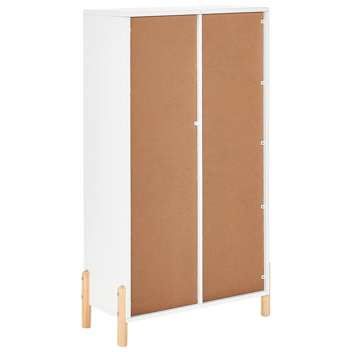 RAFT 111 cm alb Cloudy - maro/alb, compozit lemnos (60/111/30cm) - Beliani