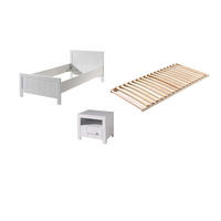 JUGENDZIMMEREINRICHTUNG Karalynn 1 Jugendzimmer komplett MDF Weiß - Weiß, Holz (200/77/100cm) - 58aufmkessel