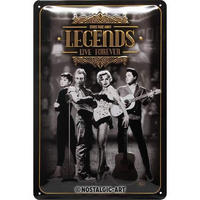 BLECHSCHILD 20/30 cm Celebrities Legends Live Forever - Multicolor, Metall (20/30/0.2cm) - Nostalgic-Art