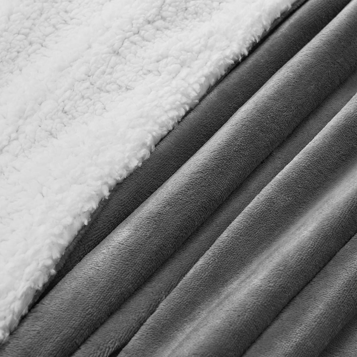 FLEECEDECKE Kuscheldecke 150x200 cm dunkelgrau - Dunkelgrau, Textil (150/200cm) - Juskys