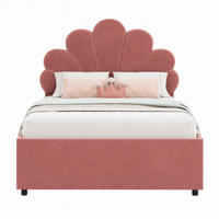 KINDERBETT mit 2 Schubladen 90x200 cm Samt Pink - Pink, Holz (90/200cm) - Meubliv