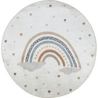 KINDERTEPPICH Maschinenwaschbar Rund Ø 160 cm Mehrfarbig - Multicolor, Textil (160/160cm) - LIVABLISS