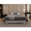 POLSTERBETT Zaira 160x200cm – Elegantes Polsterbett für modernen Wohnstil , Taschenfederkernmatratze Pocket (19cm), hellgrau - Hellgrau, Holz (160/200cm) - Homesy