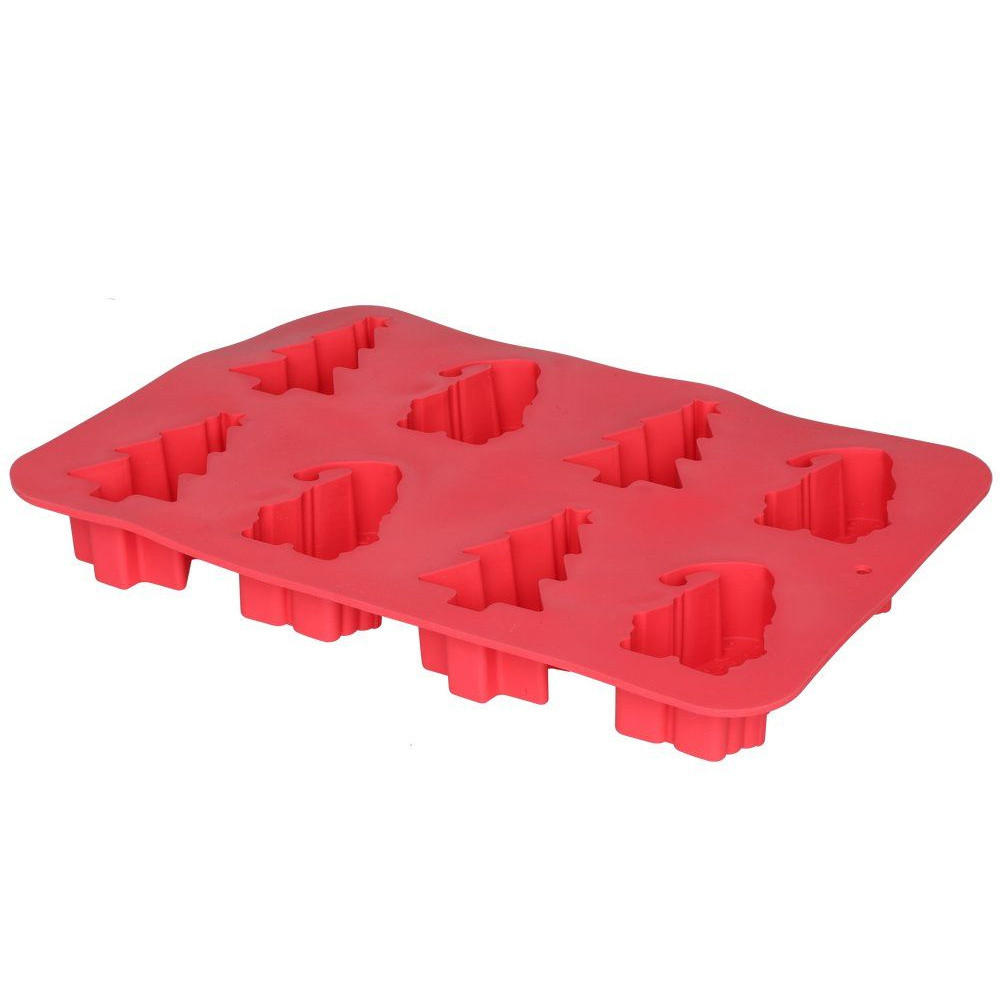 BACKFORM Silikon Weihnachtsmotive - Rot, Kunststoff (25.5/3/17.5cm)