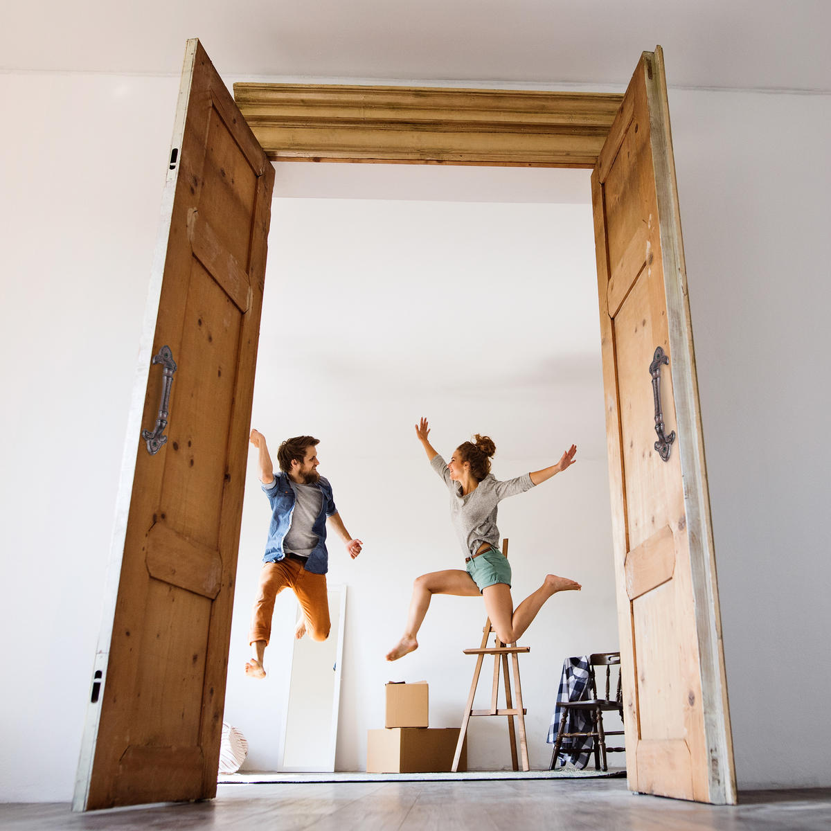 2XÚCHYTKY na nábytek - hnědá, kov (4.5/20/4cm) - Relaxdays