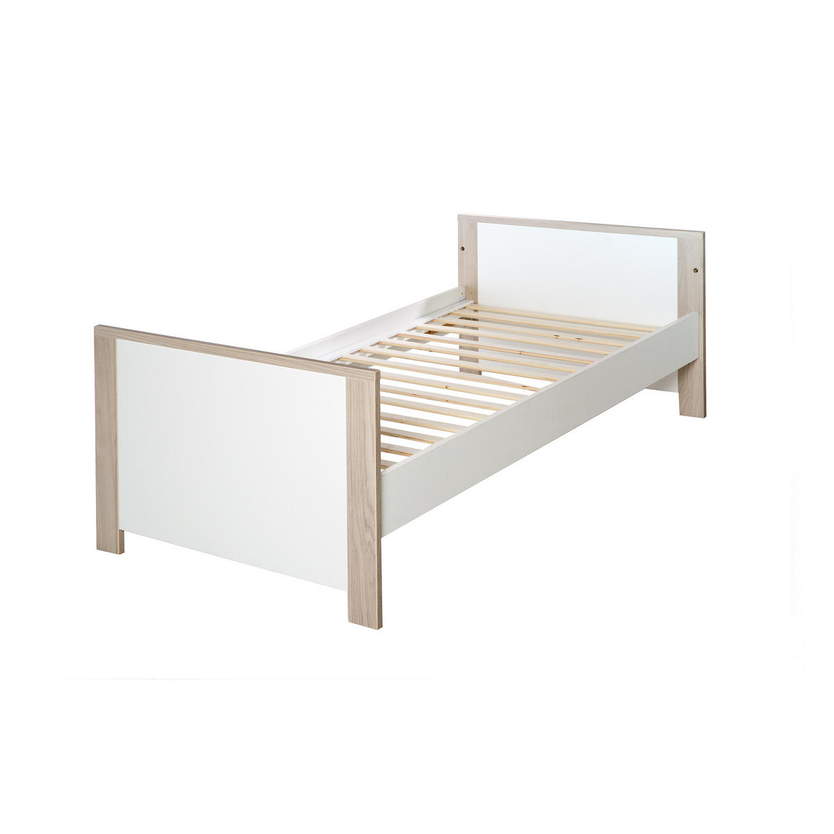 BABYBETT Olaf 70 x 140 cm - Weiß, Holzwerkstoff (70/140cm) - Roba