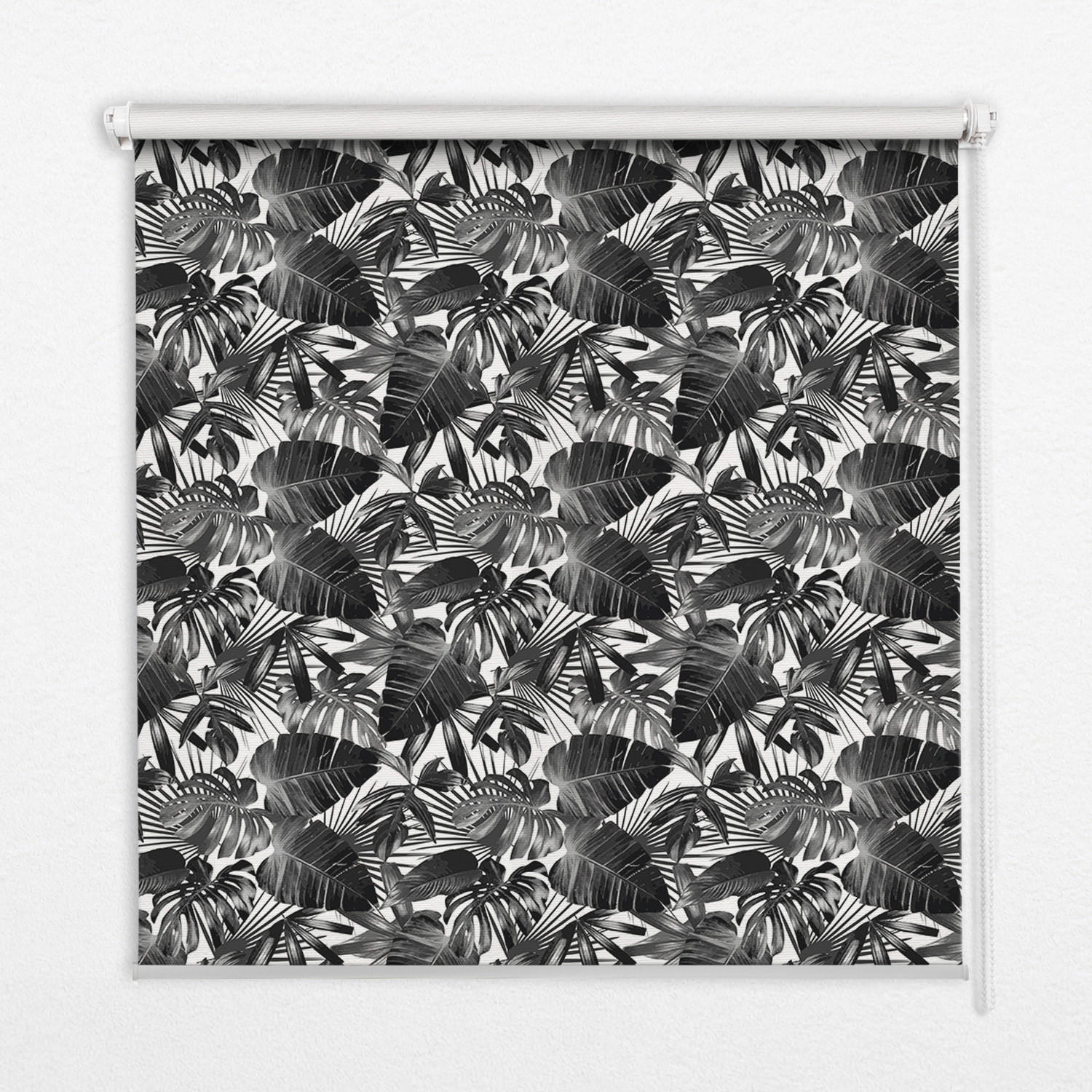 TULUP VNITŘNÍ roleta - okenní roleta - roleta - 150x140 cm - Šedé listy