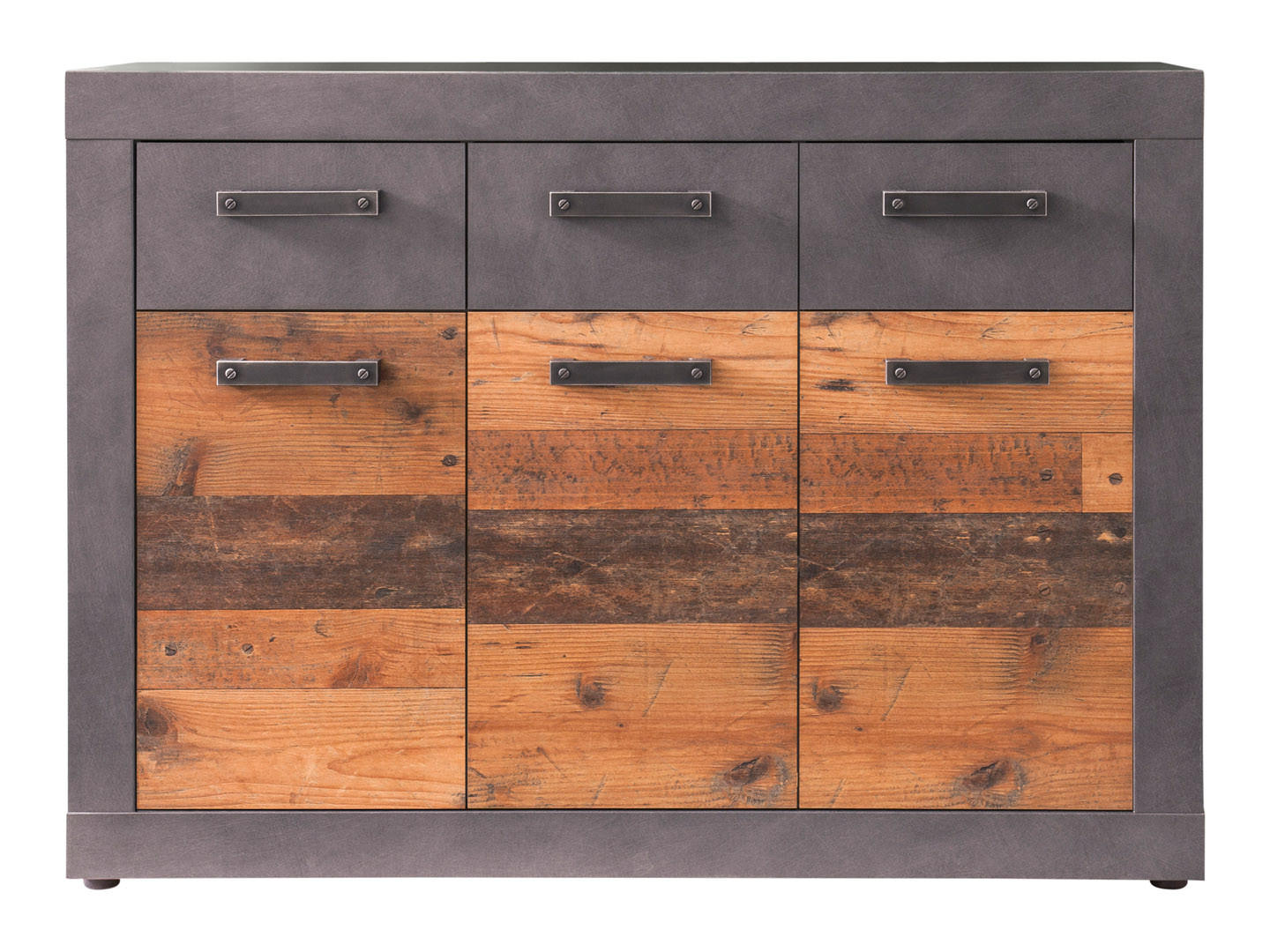 KOMMODE Grau - Grau, Holzwerkstoff (117/86/37cm) - ebuy24