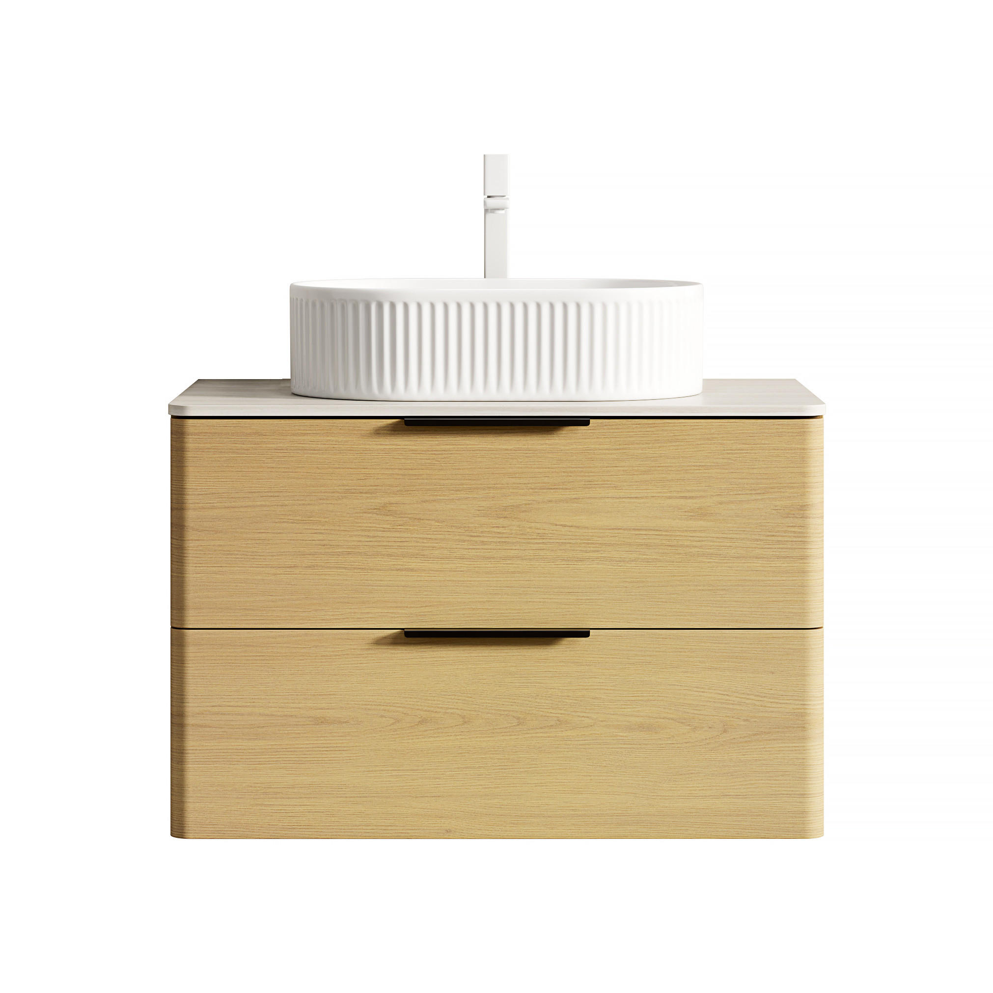 WASCHTISCH Eichefarben/Beige/Weiß 75/46/62.2 cm - Beige, Holz (75/62.2/46cm) - PANGIVO