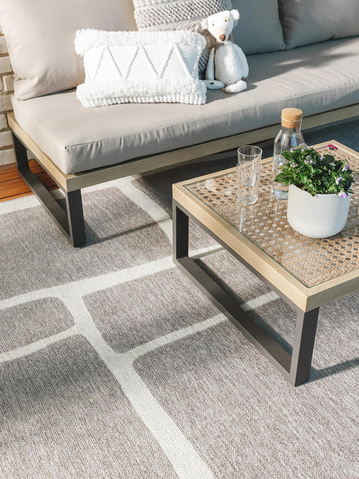 OUTDOORTEPPICH Kiano Multicolor 100x150 cm - Multicolor, Textil (100/150cm) - benuta Nest