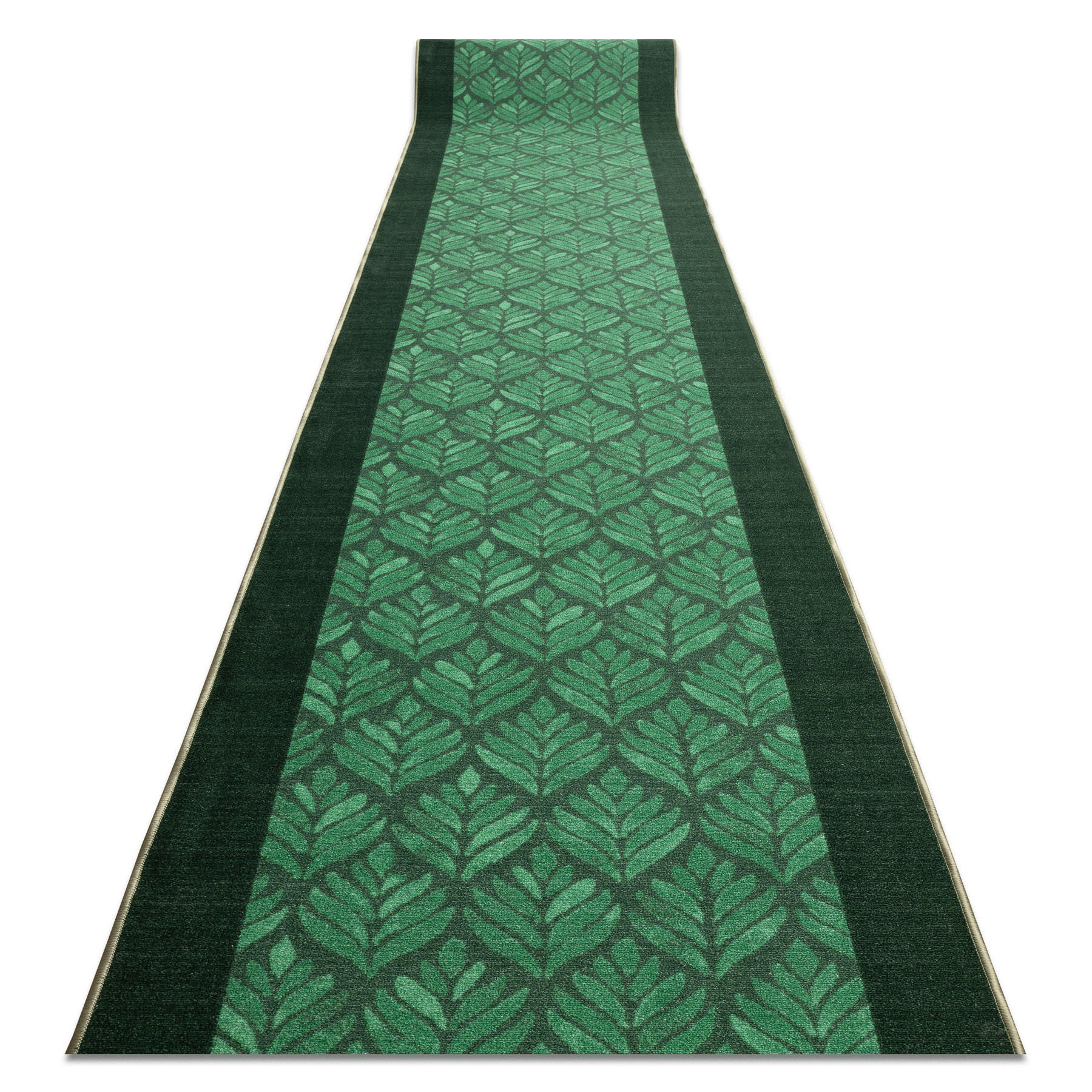 LÄUFER rutschfest LIŚCIE 80/110 cm - Pastellgrün, Textil (80/110cm) - rugsX