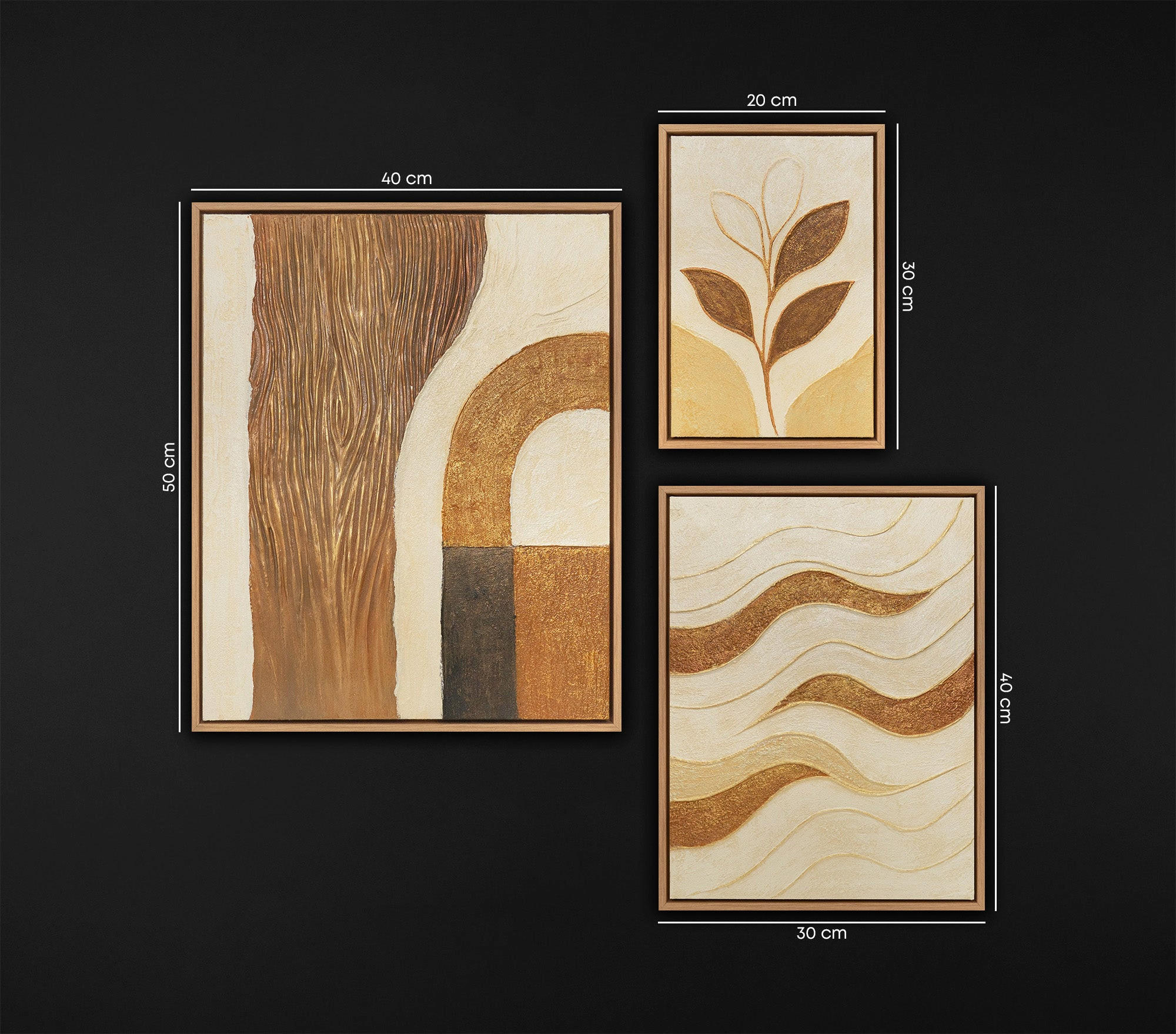YS-art gallery Gemälde Eiche 70x70 cm