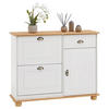 SCHUHSCHRANK COLMAR - Weiß/Braun, Holz (106/85/32cm) - IDIMEX