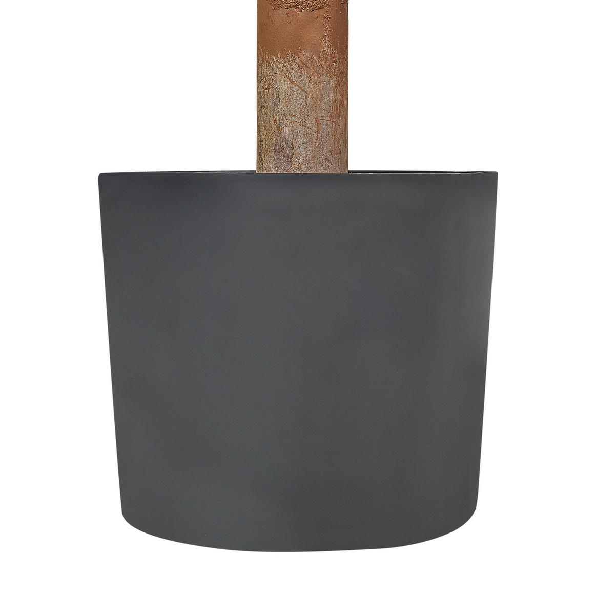 KUNSTPFLANZE im Blumentopf 120 cm Grün/Dunkler Holzfarbton Buxus Ball Tree - Dunkelbraun/Grün, Kunststoff (120cm) - Beliani