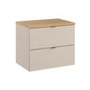 WASCHTISCHUNTERSCHRANK 60.6cm Azel Kaschmir - Beige/Braun, Holzwerkstoff (60.6/52/46cm) - Petits-meubles