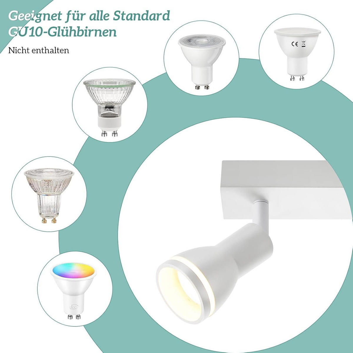 STRAHLER Frühling 2-flammig 30/5/15.7 cm - Weiß, Metall (30/5/15.7cm) - ZMH