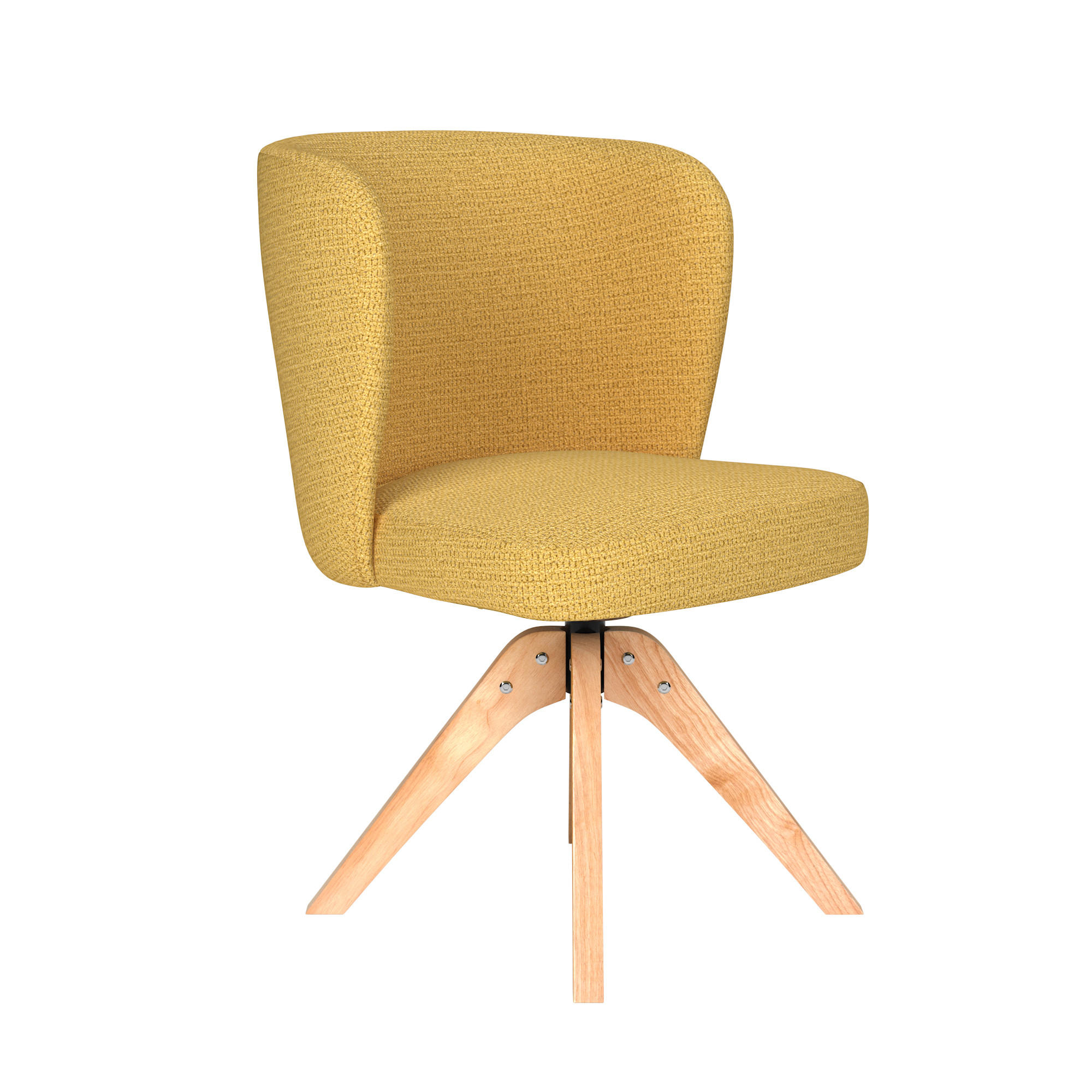 ESSZIMMERSTUHL Stan - Gelb - 57/53/82 cm - Gelb, Textil (53/82/57cm)
