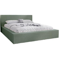 POLSTERBETT mit Bettkasten 160x200 Buffy, Cordstoff, Olive - Grün, Holz/Textil (160/200cm) - Emporius