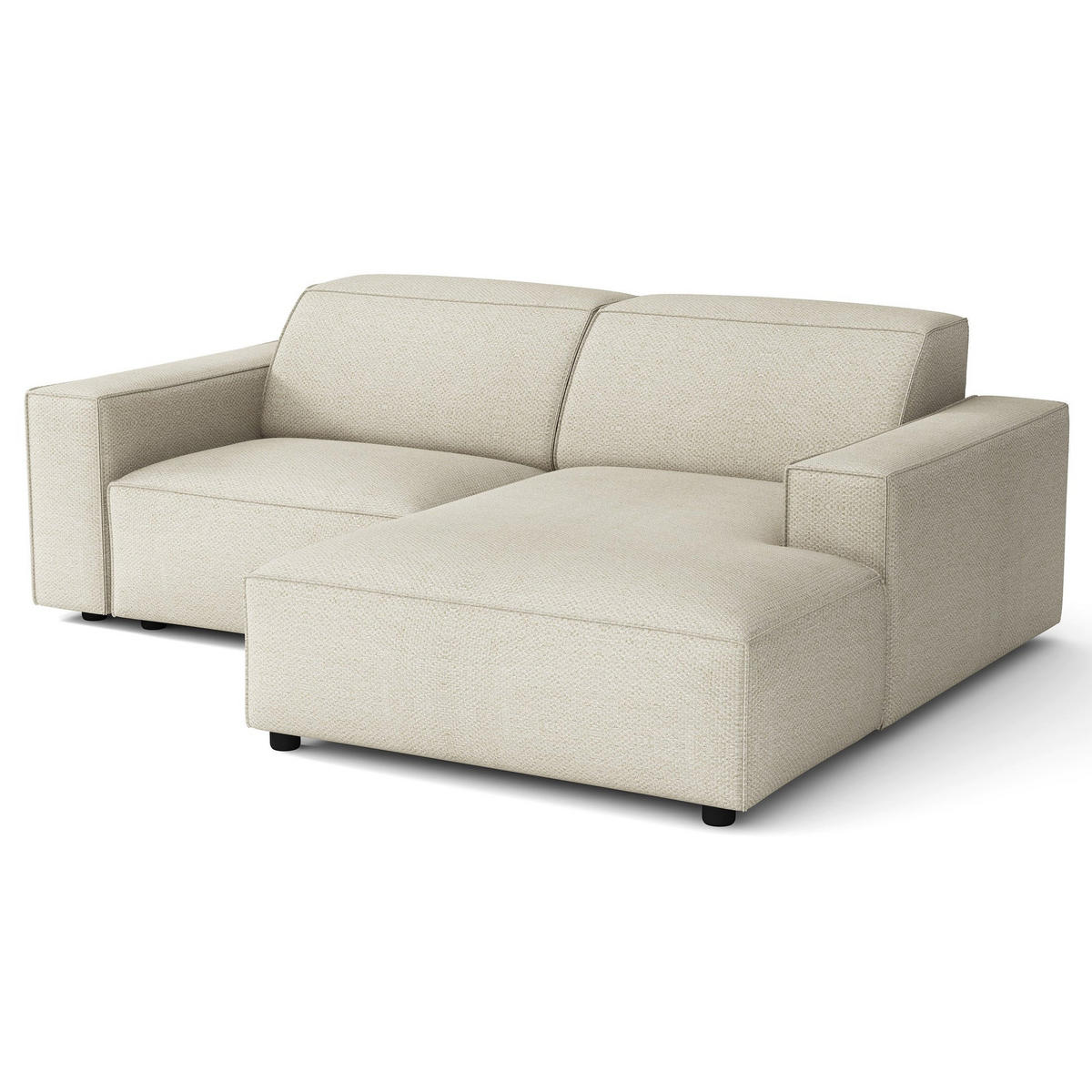 ROHOVÁ POHOVKA Sellmo 210 cm - černá/krémová, textil/plast (210/166cm) - Selsey