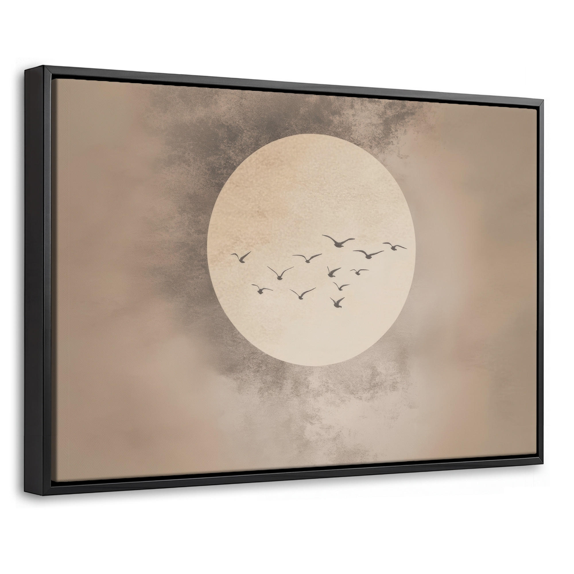 MuchoWow Leinwand Taupe 30x20 cm