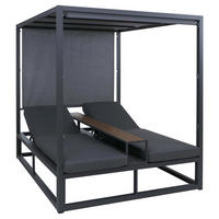 LOUNGE-GARTENLIEGE Dunkelgrau - Dunkelgrau, Textil (165/196/196cm) - MCW