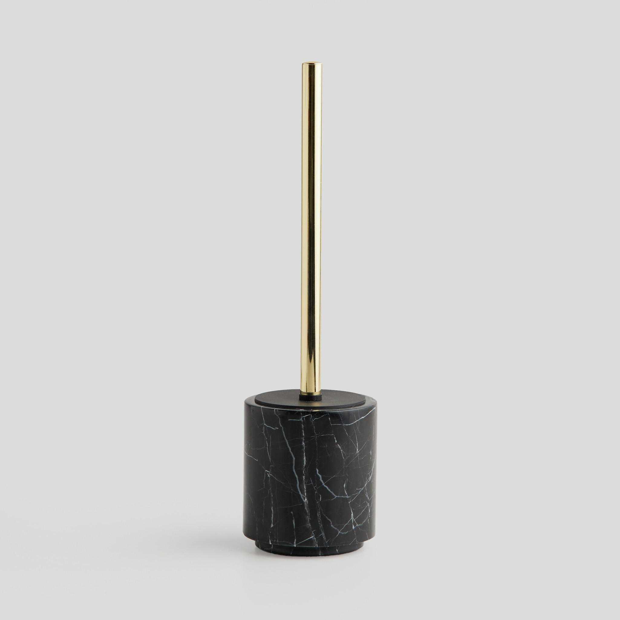 TOILETTENBÜRSTE Marblo - Schwarz, Stein (10/36/10cm) - home&you