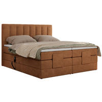 BOXBETT COMFORTO 160/200 - Orange Struktur - H3 - Orange, Holz/Textil (160/200cm) - MKS