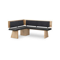 ECKBANK Donetta für 4 Personen Holznachbildung Artisan Eiche/Anthrazit - Anthrazit/Eiche Artisan, Kunststoff (177/145cm) - 58aufmkessel