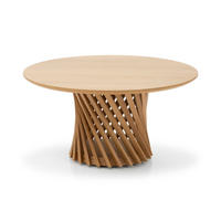 COUCHTISCH Emma, Natur Massiveiche - Beige, Holz (80/80/40cm) - WOODEK