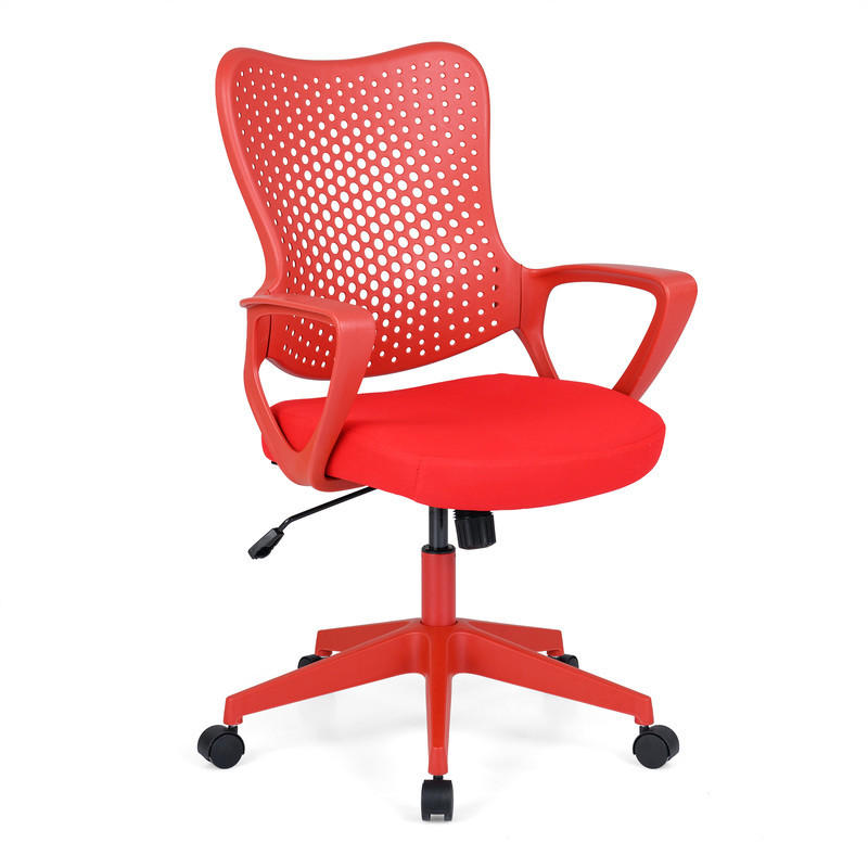 Costway Bürostuhl Rot 63.5x95.5x62 cm