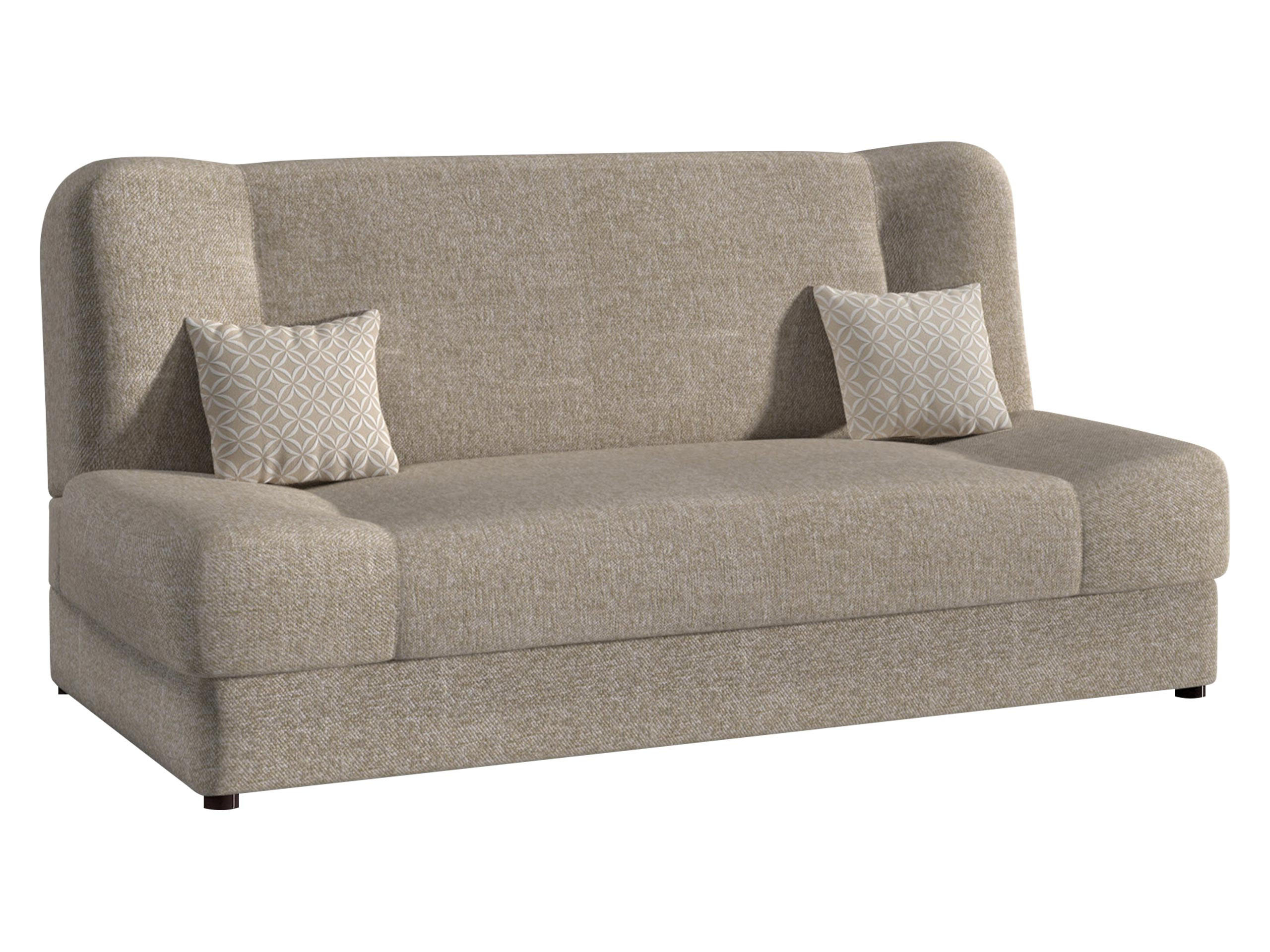 SCHLAFSOFA Jonas - Naturfarben, Holz/Textil (195/86/87cm)