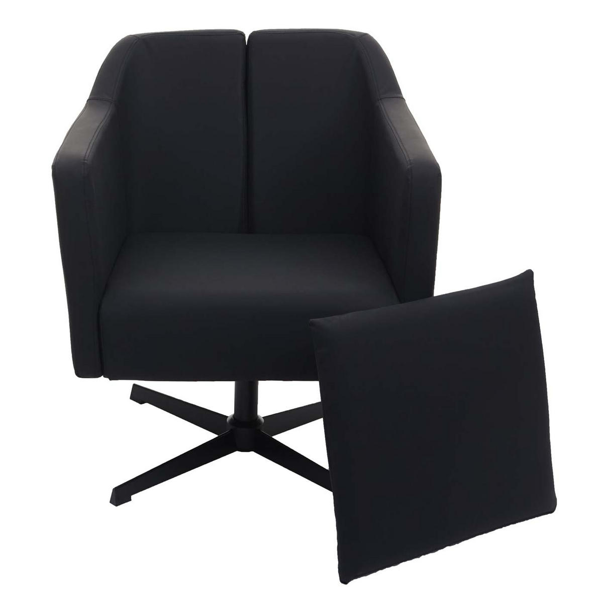 RELAXSESSEL H93B Schwarz - Schwarz, Textil (72/87/85cm) - MCW