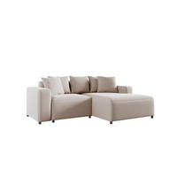 ECKSOFA Megan Xs In Salvador - Beige, Holzwerkstoff/Textil (240/165cm) - Fun Möbel