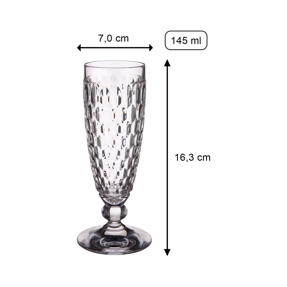 SEKTGLÄSER Boston Coloured Rot 145 ml 4er Set - Rot, Glas (0.145L) - Villeroy & Boch