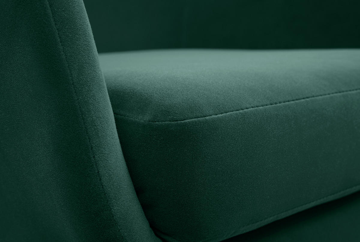 SESSEL SEDUTA, Modern Polstersessel Loungesessel, Velours-Stoff Grün - Grün, Holz/Metall (72.5/101.5/83cm) - MASSENO