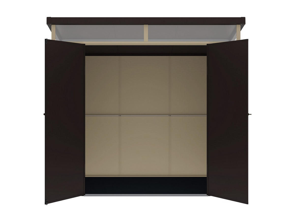 SCHREBERGARTENHAUS - 228 cm x 180 cm - harz - beige Minaro - Beige, Kunststoff (228/181/180cm) - Vente-Unique