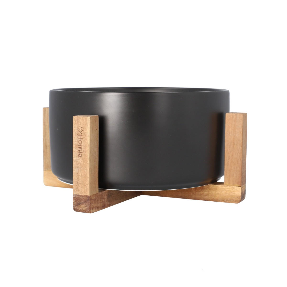 SALATSCHÜSSEL Fincan schwarz 20/10 cm - Schwarz, Keramik (20/20/10cm) - Homla