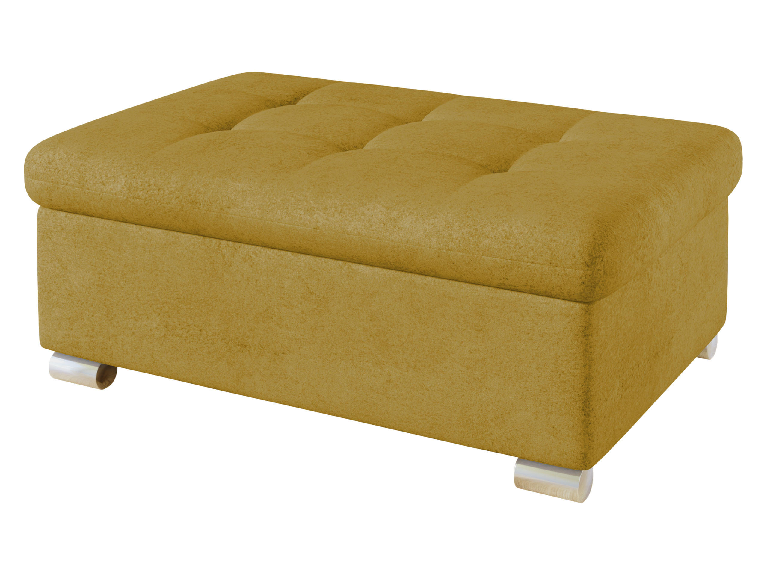Mirjan24 Polsterhocker Currygelb 96x41x70 cm