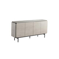 SIDEBOARD AVRIL Grau Eiche - Schwarz/Grau, Holzwerkstoff/Metall (181/87/40cm) - KAWOLA